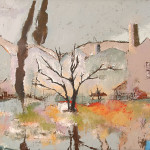 Selo s kolima, 120x60 cm, oil on canvas, 2007. 120x60 cm, 2007 Oil on canvas