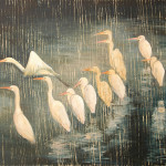 Herons, 120x100cm, oil on canvas, 2007. 120x100cm, oil on canvas
