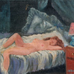 Akt, 25x20.6 cm, oil on canvas, 2010. 25x20.6 cm, oil on canvas