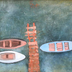 Čamci, 45x20 cm, oil on canvas, 2009. 45x20 cm, oil on canvas