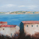 Kuće uz more, 100x50 cm, oil on canvas, 2010. 100x50 cm, oil on canvas