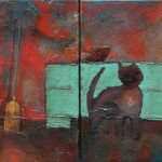 Cats, 60x34 cm, oil on canvas, 2009. 60x34 cm, oil on canvas