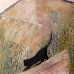 Cat on the roof, 30 x 40 cm, oil on canvas Cat on the roof, 30 x 40 cm, oil on canvas