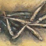 Sardines, 40x30 cm, oil on canvas, 2014.