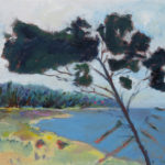 Pine, 50×60 cm, mixed media and oil on canvas, 2016 Pine