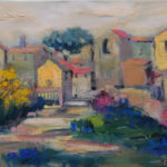Istrian village II, 20×25 cm, oil on canvas, 2016. Istrian village II