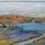 Seascape, 25×40 cm, oil on canvas, 2016. Seascape