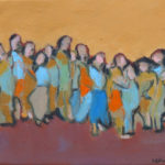 People, 20x25cm, oil on canvas, 2016. People