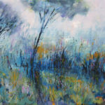 Purple swamp, 50×70 cm, oil on canvas, 2016. Purple swamp