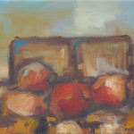 Pomegranates, 20×25 cm, oil on canvas, 2016. Pomegranates