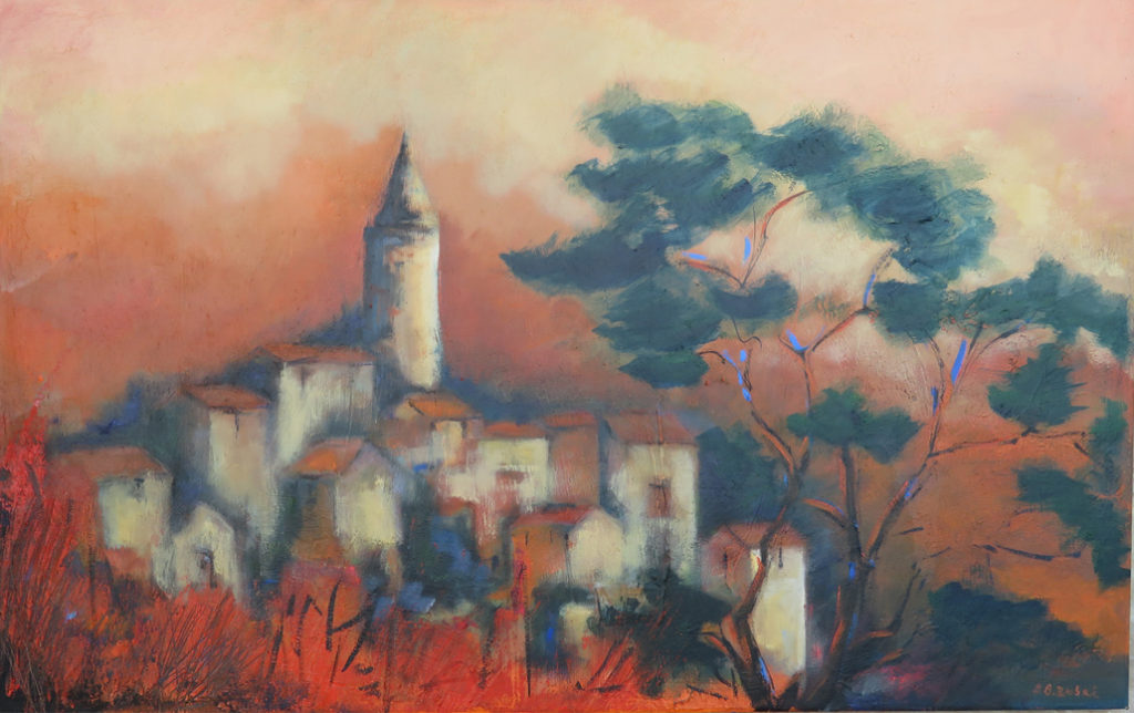 Smiraj, oil on canvas, 100x60 cm, 2019.
