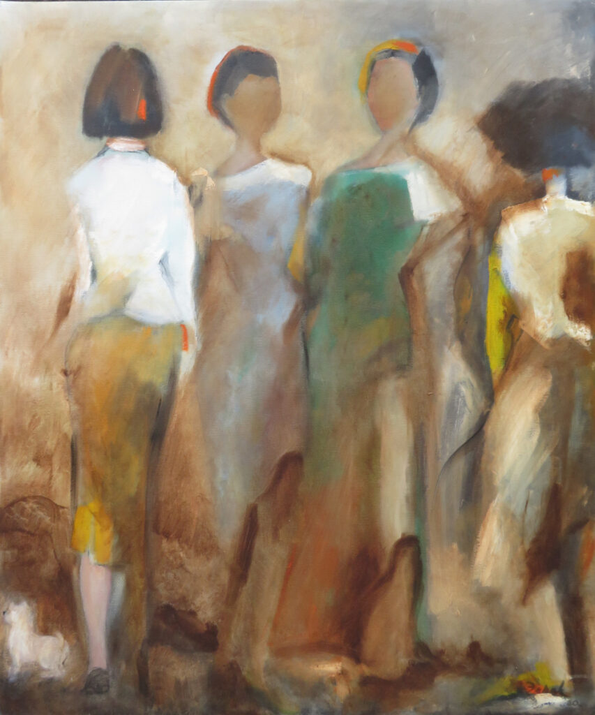 Ladies, oil on canvas, 50x60 cm, 2020.