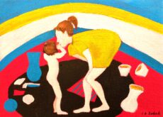 Love, 25×18 cm acrylic on canvas