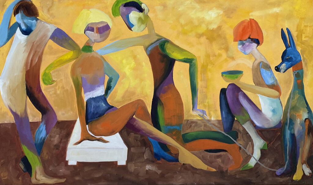Chromatic relations, 100x60 cm
oil on canvas